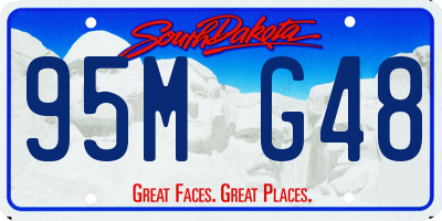 SD license plate 95MG48
