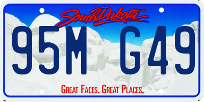 SD license plate 95MG49