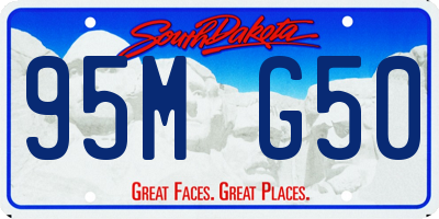 SD license plate 95MG50