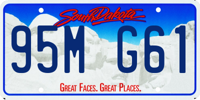SD license plate 95MG61