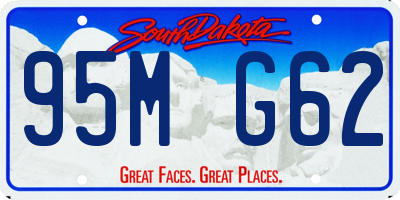 SD license plate 95MG62