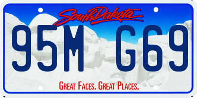 SD license plate 95MG69
