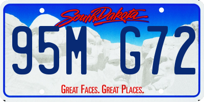 SD license plate 95MG72