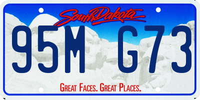 SD license plate 95MG73