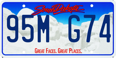 SD license plate 95MG74