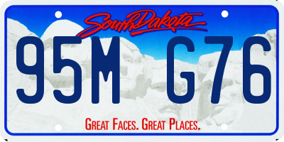 SD license plate 95MG76