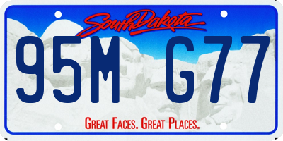 SD license plate 95MG77