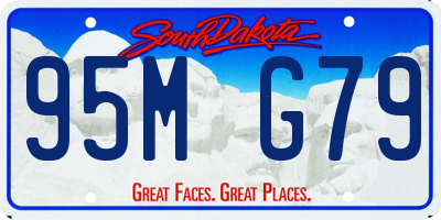 SD license plate 95MG79
