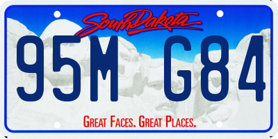 SD license plate 95MG84