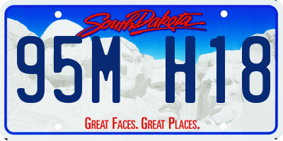 SD license plate 95MH18