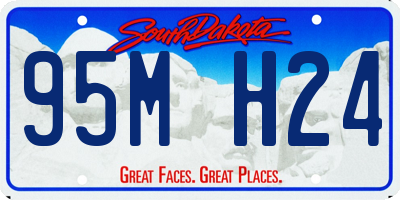 SD license plate 95MH24