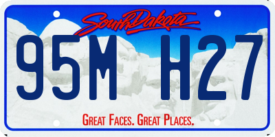 SD license plate 95MH27
