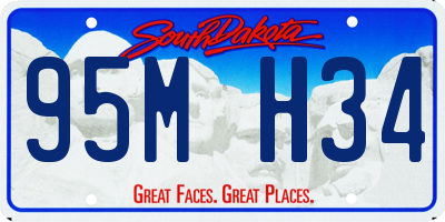 SD license plate 95MH34