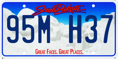 SD license plate 95MH37