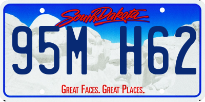 SD license plate 95MH62