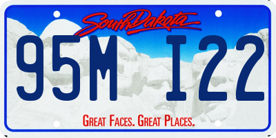 SD license plate 95MI22