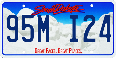 SD license plate 95MI24
