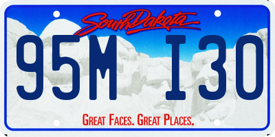 SD license plate 95MI30