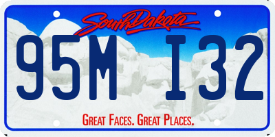 SD license plate 95MI32