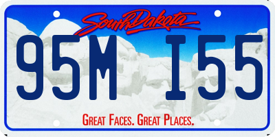 SD license plate 95MI55