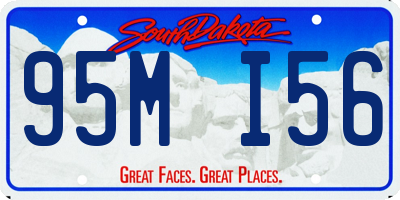SD license plate 95MI56