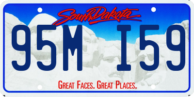 SD license plate 95MI59