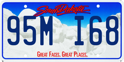 SD license plate 95MI68