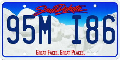 SD license plate 95MI86
