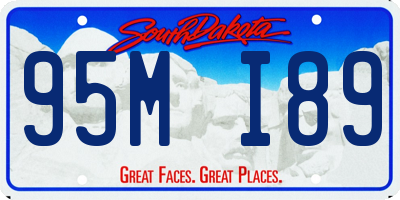 SD license plate 95MI89