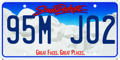 SD license plate 95MJ02