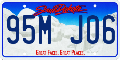 SD license plate 95MJ06