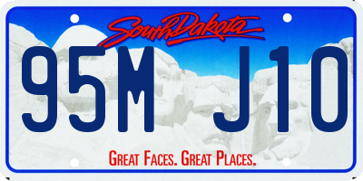 SD license plate 95MJ10