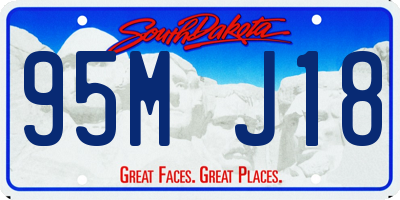 SD license plate 95MJ18