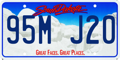 SD license plate 95MJ20
