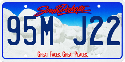 SD license plate 95MJ22