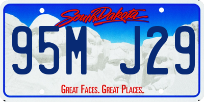 SD license plate 95MJ29