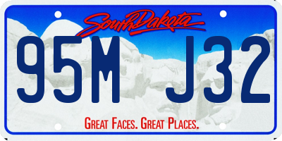 SD license plate 95MJ32