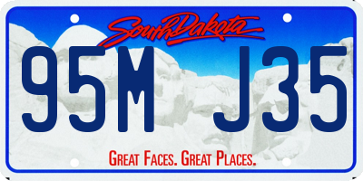 SD license plate 95MJ35