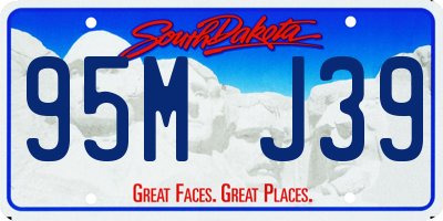 SD license plate 95MJ39