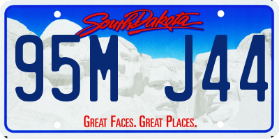 SD license plate 95MJ44