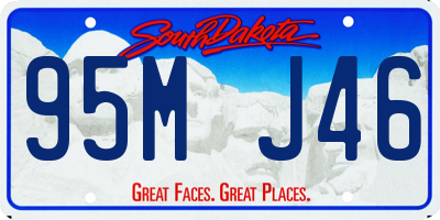 SD license plate 95MJ46