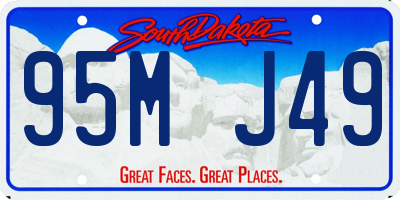 SD license plate 95MJ49