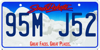 SD license plate 95MJ52