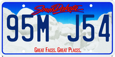SD license plate 95MJ54