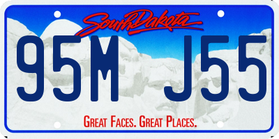 SD license plate 95MJ55
