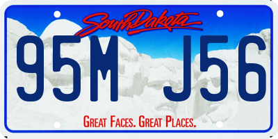 SD license plate 95MJ56