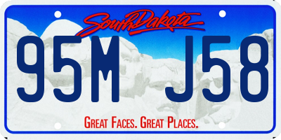 SD license plate 95MJ58