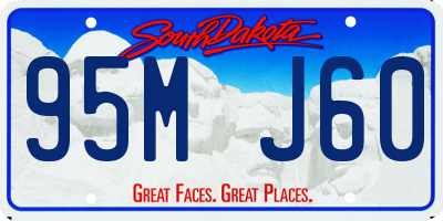 SD license plate 95MJ60