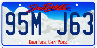 SD license plate 95MJ63