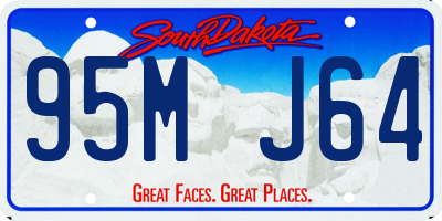 SD license plate 95MJ64